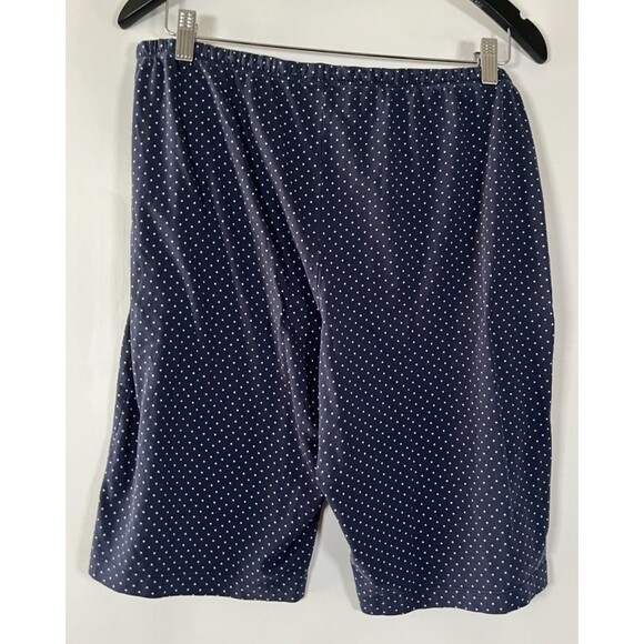Lauren Ralph Lauren Pajamas Womens Large Shorts Navy Blue Polka Dot Preppy Sleep - Picture 7 of 10